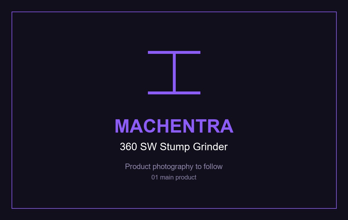 MachEntra 360 SW Stump Grinder