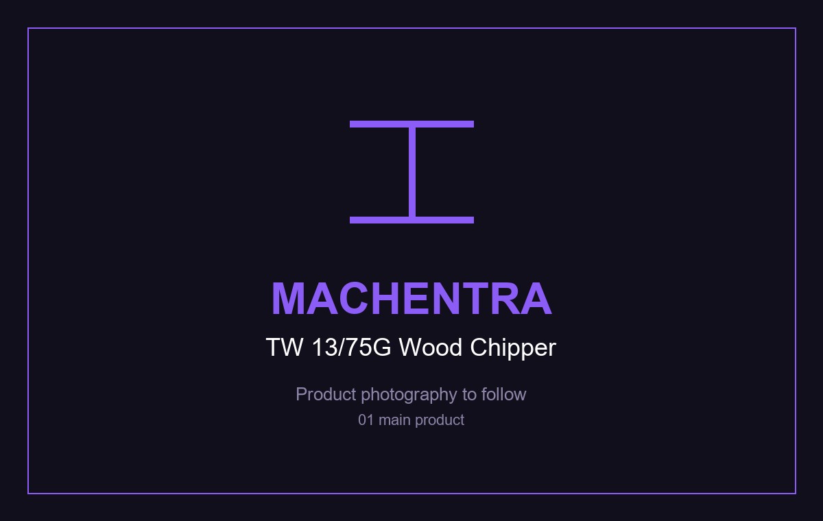 MachEntra TW 13/75G Petrol Wood Chipper